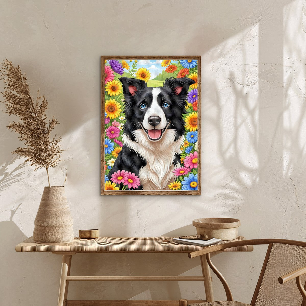 Meadow-Bound Border Collie