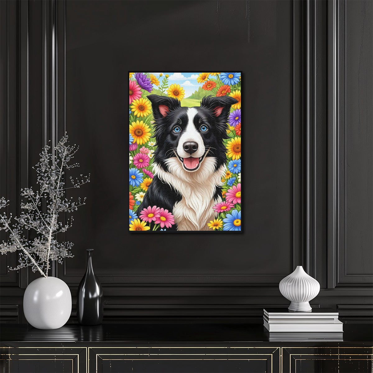 Meadow-Bound Border Collie
